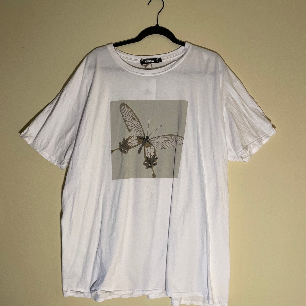Misguided Butterly T-Shirt Dress